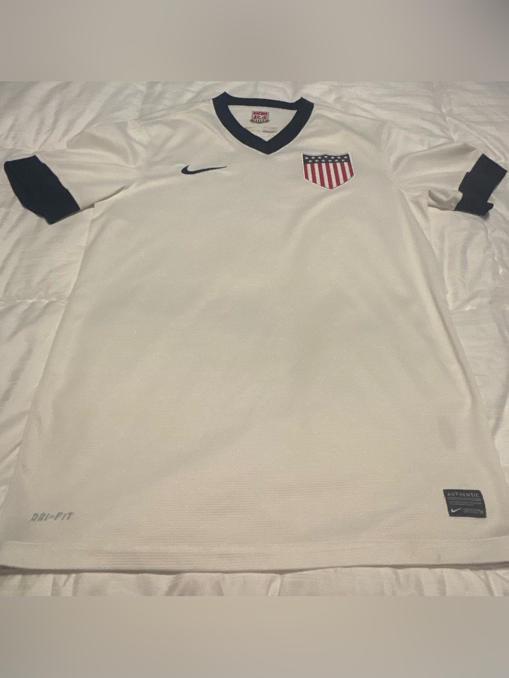 USA Soccer USMNT Centennial White Nike Jersey Size Medium